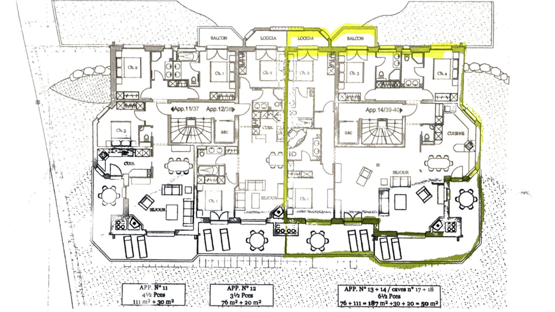 1717 – Appartement 5,5 pièces – 187m²