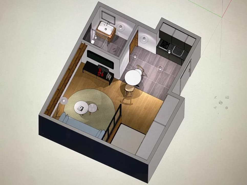 1998 – Appartement – 1.5pièces – 250000CHF – 25 m²