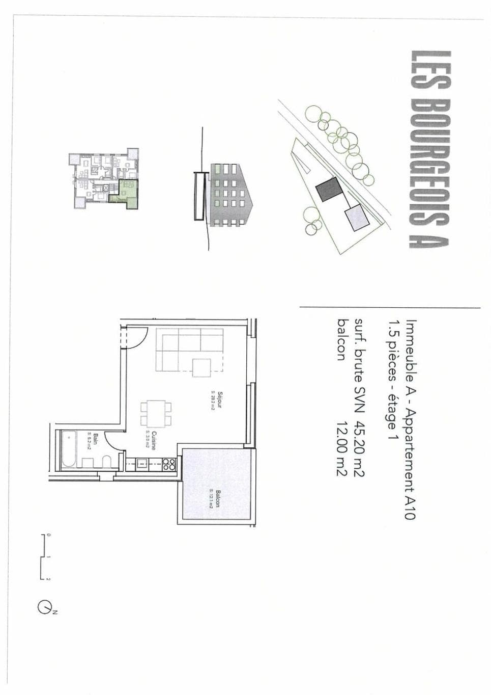 1870 – Appartement – 1.5pièces – 1300CHF – 45 m²